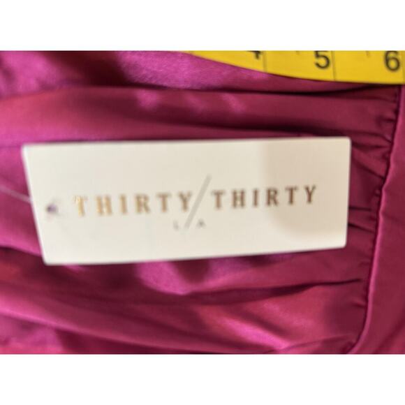 Thirty Thirty LA Peplum Top Womens Extra Small Satin Bustier Ruffle NWT XS - Picture 5 of 7